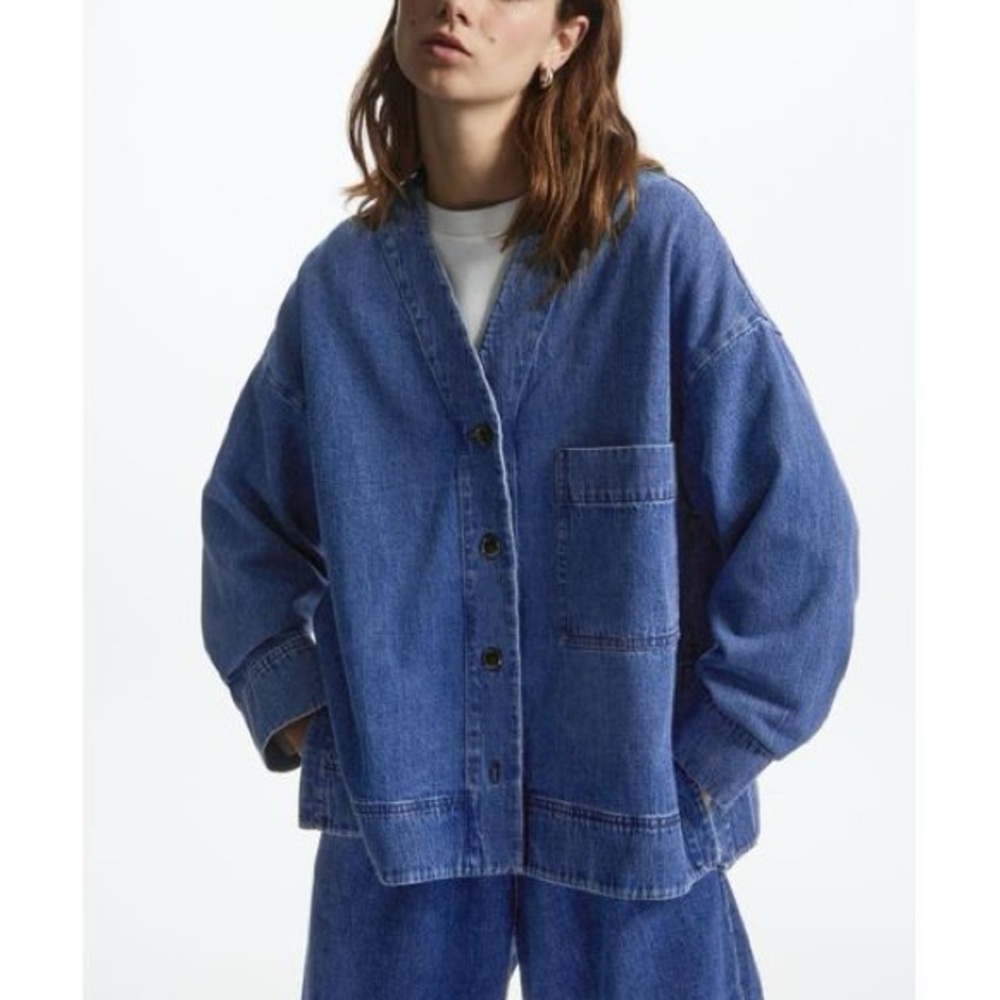 COS Blue Denim Kimono style jacket. NWT. Size M